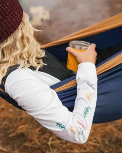 Phoenix Recycled Long Sleeve T-Shirt - White