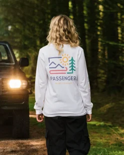 Phoenix Recycled Long Sleeve T-Shirt - White