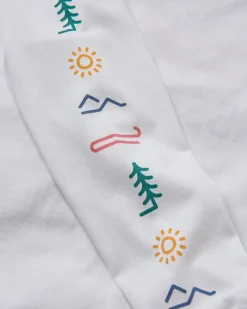 Phoenix Recycled Long Sleeve T-Shirt - White