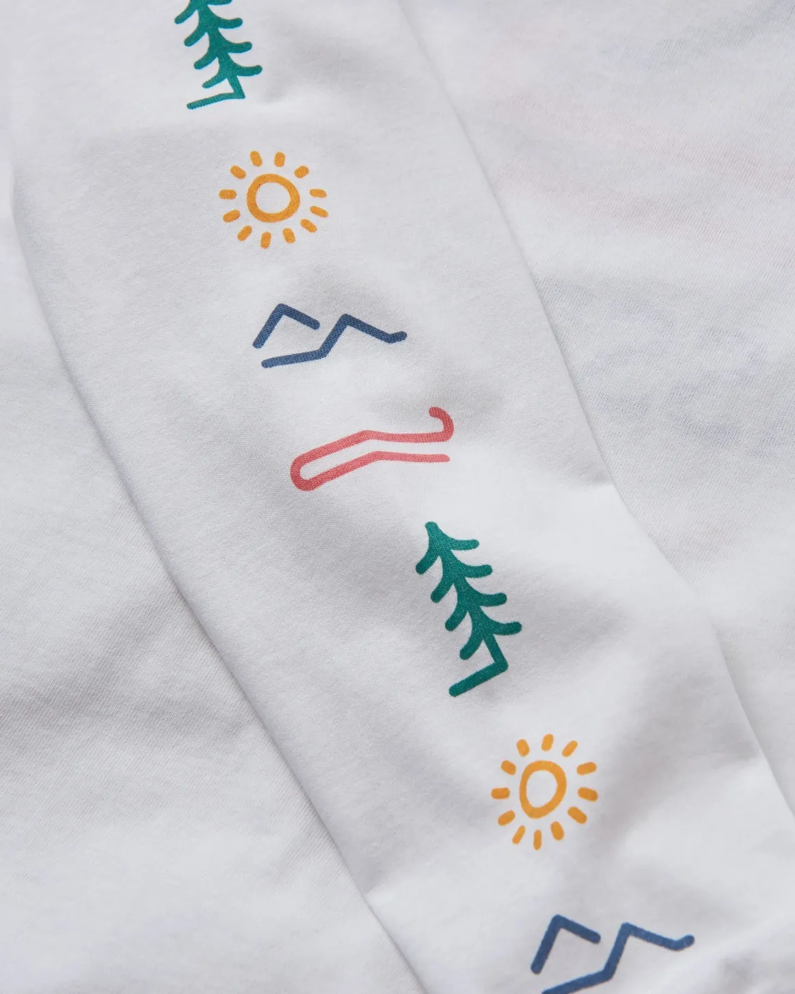 Phoenix Recycled Long Sleeve T-Shirt - White