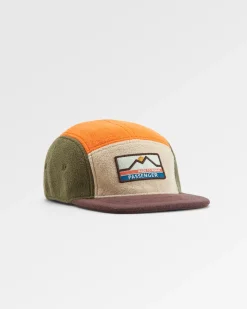 Pine Recycled Polar Fleece Hat - Sunrise Orange Multi
