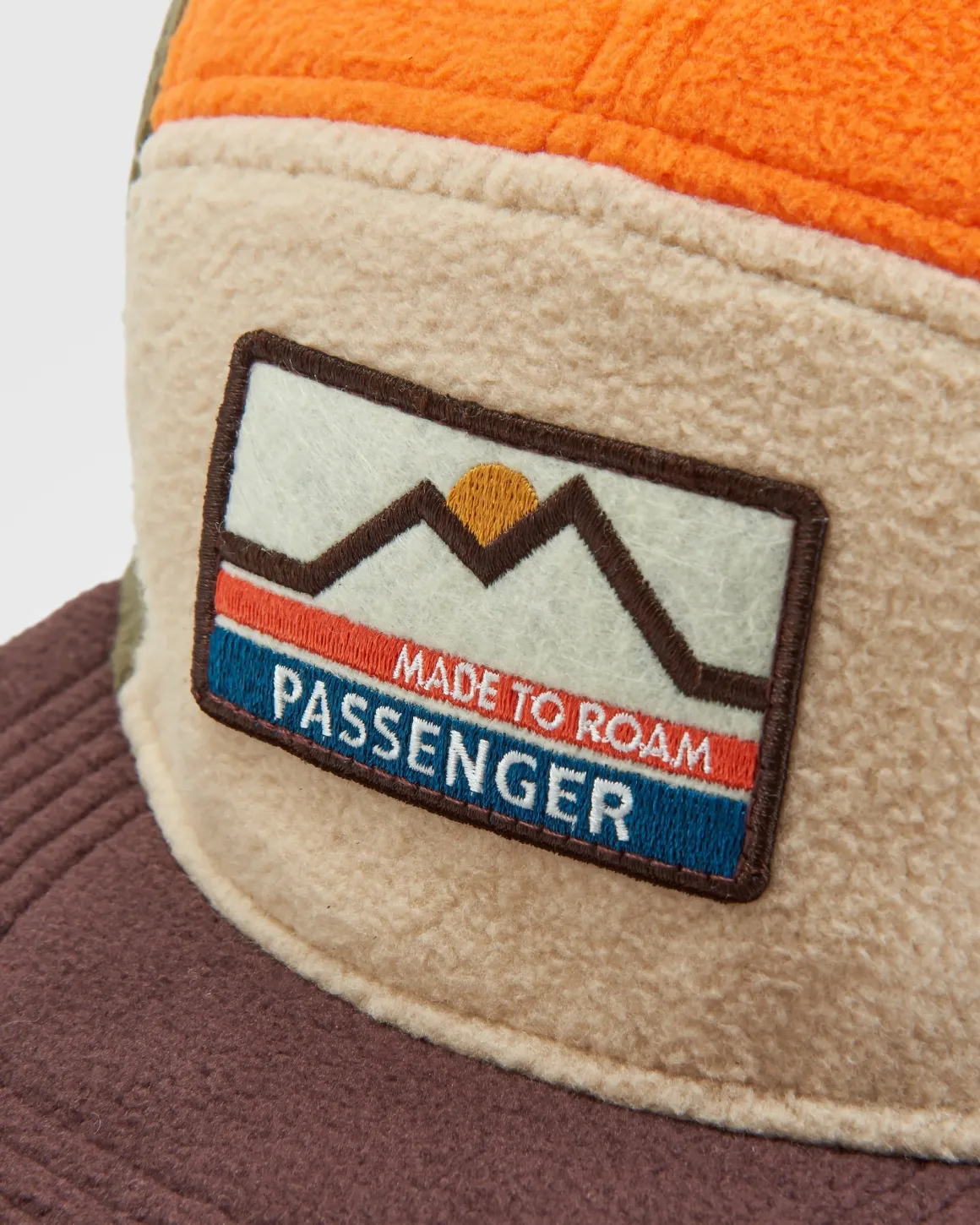 Pine Recycled Polar Fleece Hat - Sunrise Orange Multi