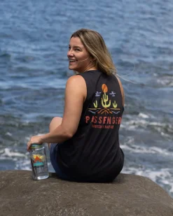 Planted Recycled Cotton Tank Top - Black