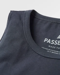 Planted Recycled Cotton Tank Top - Black