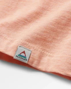 Poinsettia Organic Cotton T-Shirt - Soft Apricot Marl