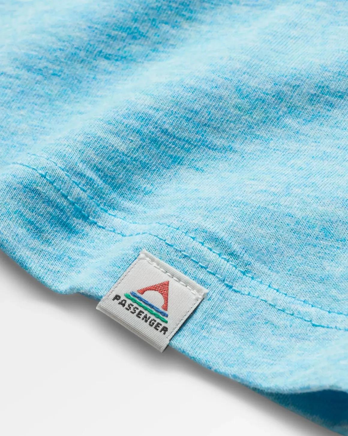 Poinsettia Organic Cotton T-Shirt - Soft Blue Pool Marl