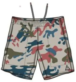 Porto Recycled All Purpose Swim Short - Seaweed Camo Pebble Gray