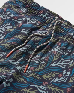 Porto Recycled All Purpose Swim Short - Ocean Current Black