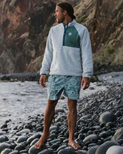 Porto Recycled All Purpose Swim Shorts - Vintage Patchwork Dark Forest