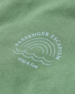 Rainbow Recycled Cotton Oversized Sweatshirt - Dark Ivy