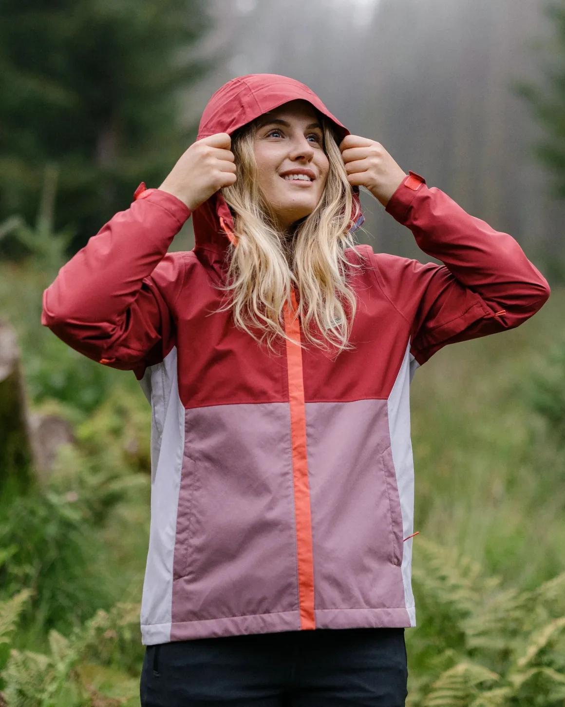 Rainstorm Recycled Waterproof Jacket - Forest Berry/Berry