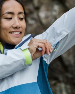 Rainstorm Recycled Waterproof Jacket - Gray Blue/Blue Steel