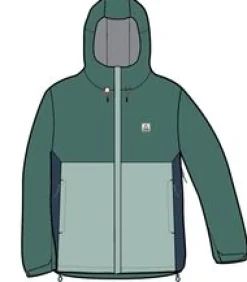 Rainstorm Recycled Waterproof Jacket - Deep Sea/Surf Spray