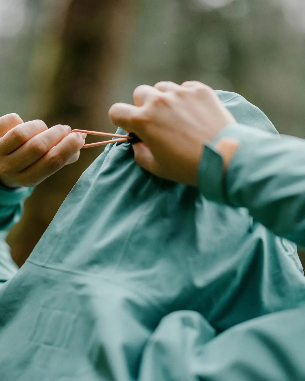 Rainstorm Recycled Waterproof Jacket - Deep Sea/Surf Spray