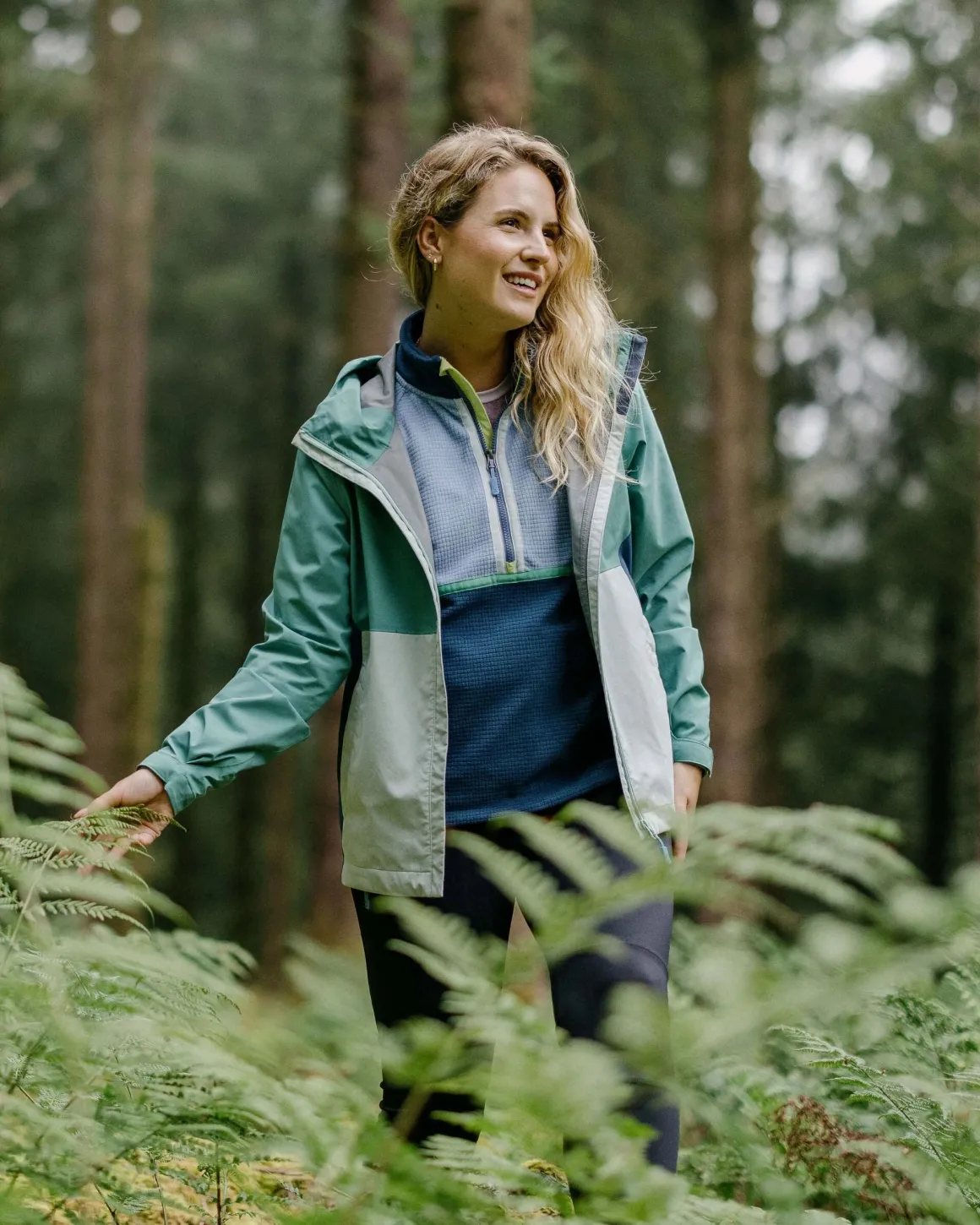 Rainstorm Recycled Waterproof Jacket - Deep Sea/Surf Spray