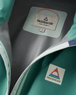 Rainstorm Recycled Waterproof Jacket - Deep Sea/Surf Spray