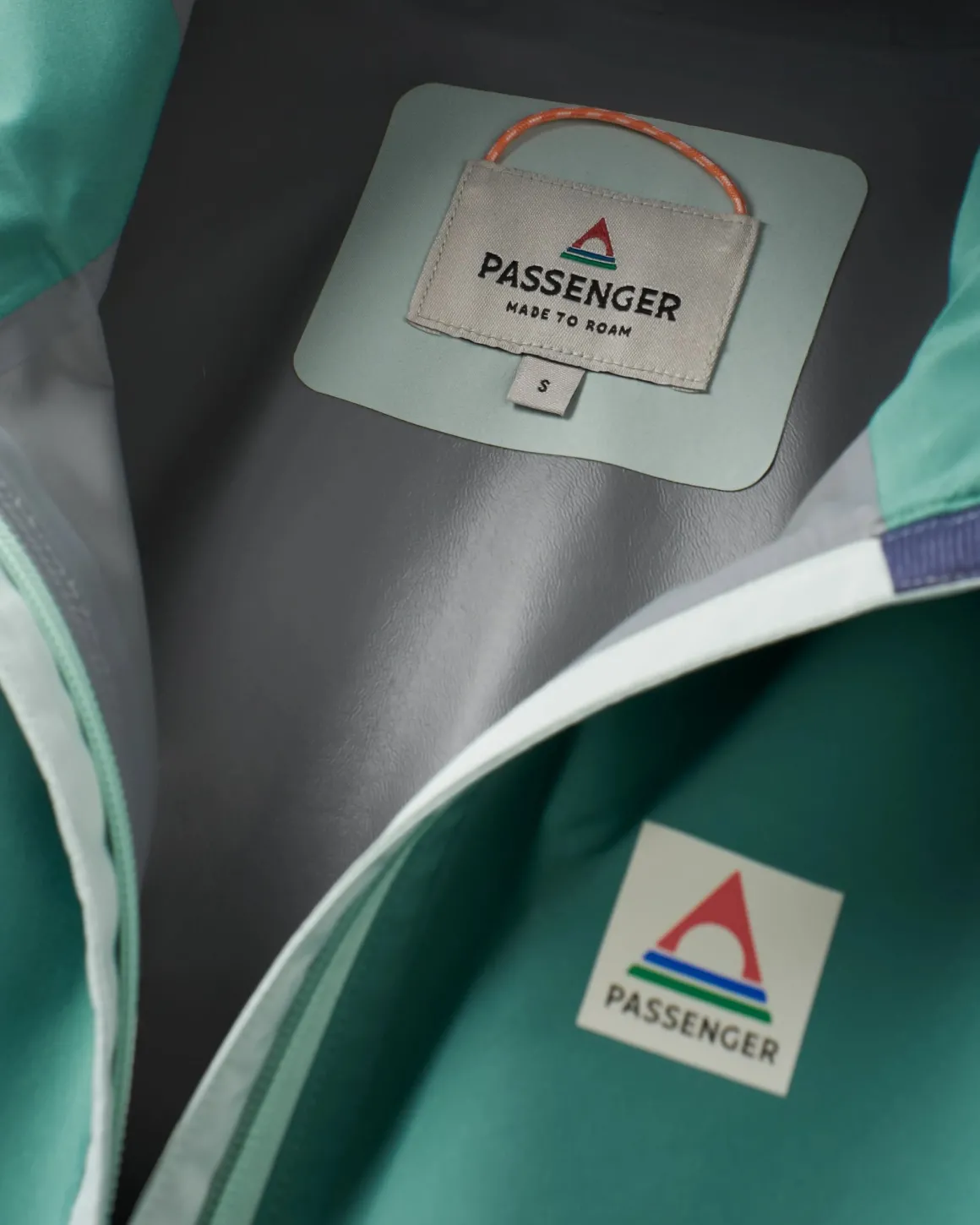 Rainstorm Recycled Waterproof Jacket - Deep Sea/Surf Spray