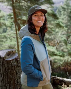 Rainstorm Recycled Waterproof Jacket - Tidal Blue/Arctic/Dusty Olive