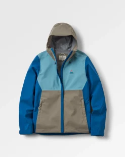 Rainstorm Recycled Waterproof Jacket - Tidal Blue/Arctic/Dusty Olive