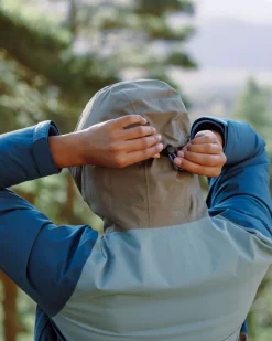 Rainstorm Recycled Waterproof Jacket - Tidal Blue/Arctic/Dusty Olive