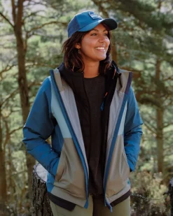 Rainstorm Recycled Waterproof Jacket - Tidal Blue/Arctic/Dusty Olive