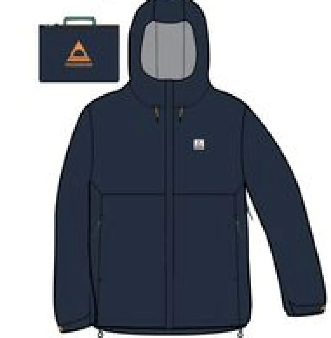 Rainstorm Recycled Waterproof Jacket - Rich Navy