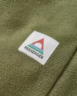 Recycled Polar Fleece Jogger - True Black/Khaki Green