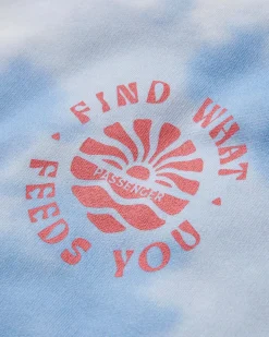 Rediscover Organic Cotton Sweatshirt - Tie Dye Cornflower