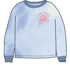 Rediscover Organic Cotton Sweatshirt - Tie Dye Cornflower