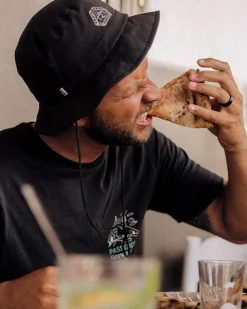 Relaxed Organic Bucket Hat - Black