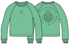 Remote Recycled Cotton Long Sleeve Sweatshirt - Green Spruce