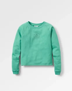 Remote Recycled Cotton Long Sleeve Sweatshirt - Green Spruce