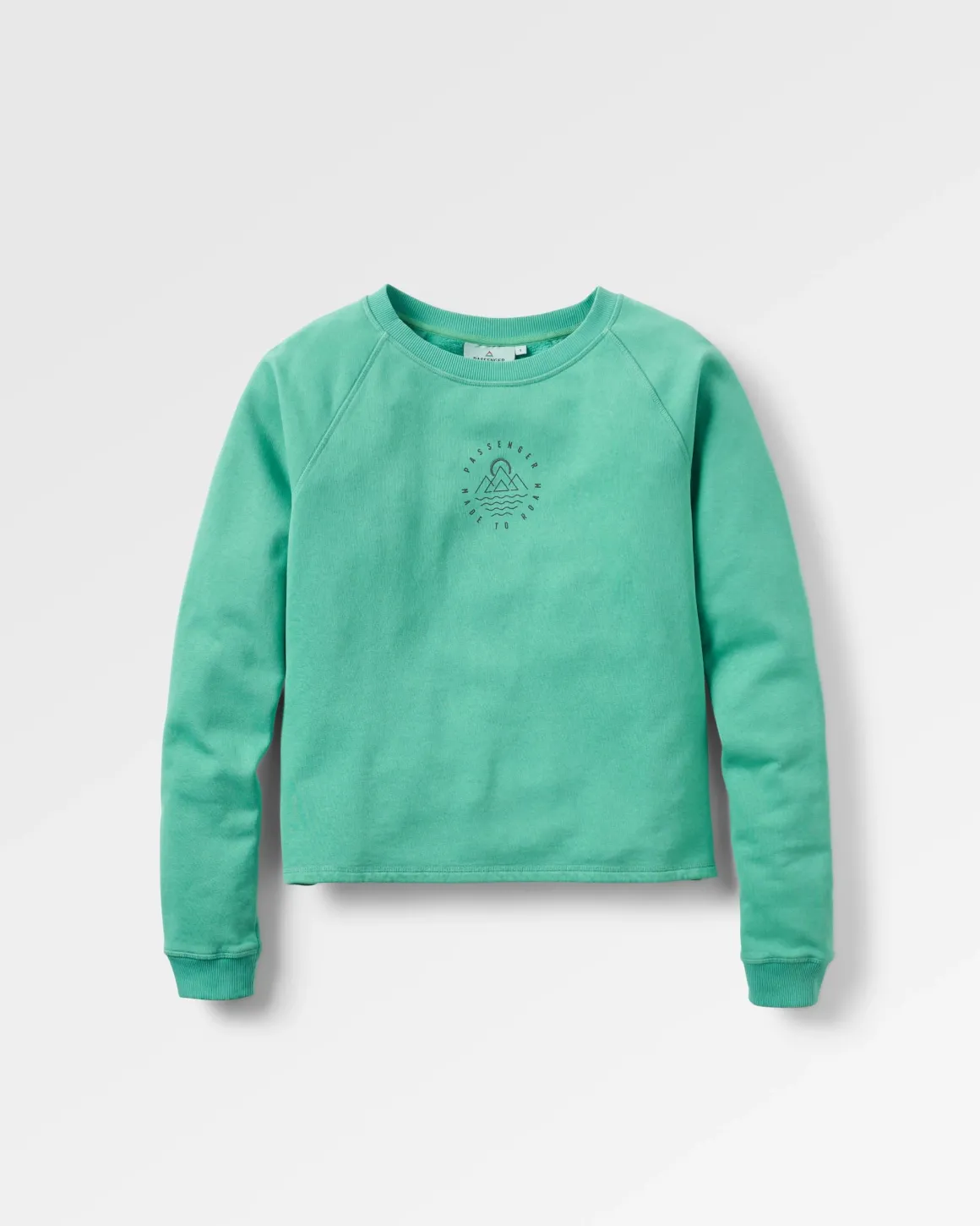 Remote Recycled Cotton Long Sleeve Sweatshirt - Green Spruce