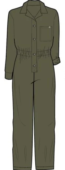 Resonate Boiler Suit - Khaki Green