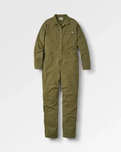 Resonate Organic Cotton Boiler Suit - Khaki