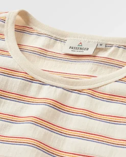 Retro Vibes Organic Cotton T-Shirt - Retro Stripe