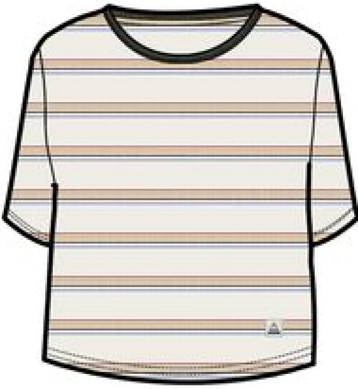 Retro Vibes Organic Cotton T-Shirt - Retro Stripe