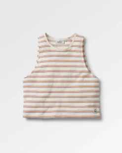 Retro Vibes Organic Cotton Tank Top - Retro Stripe