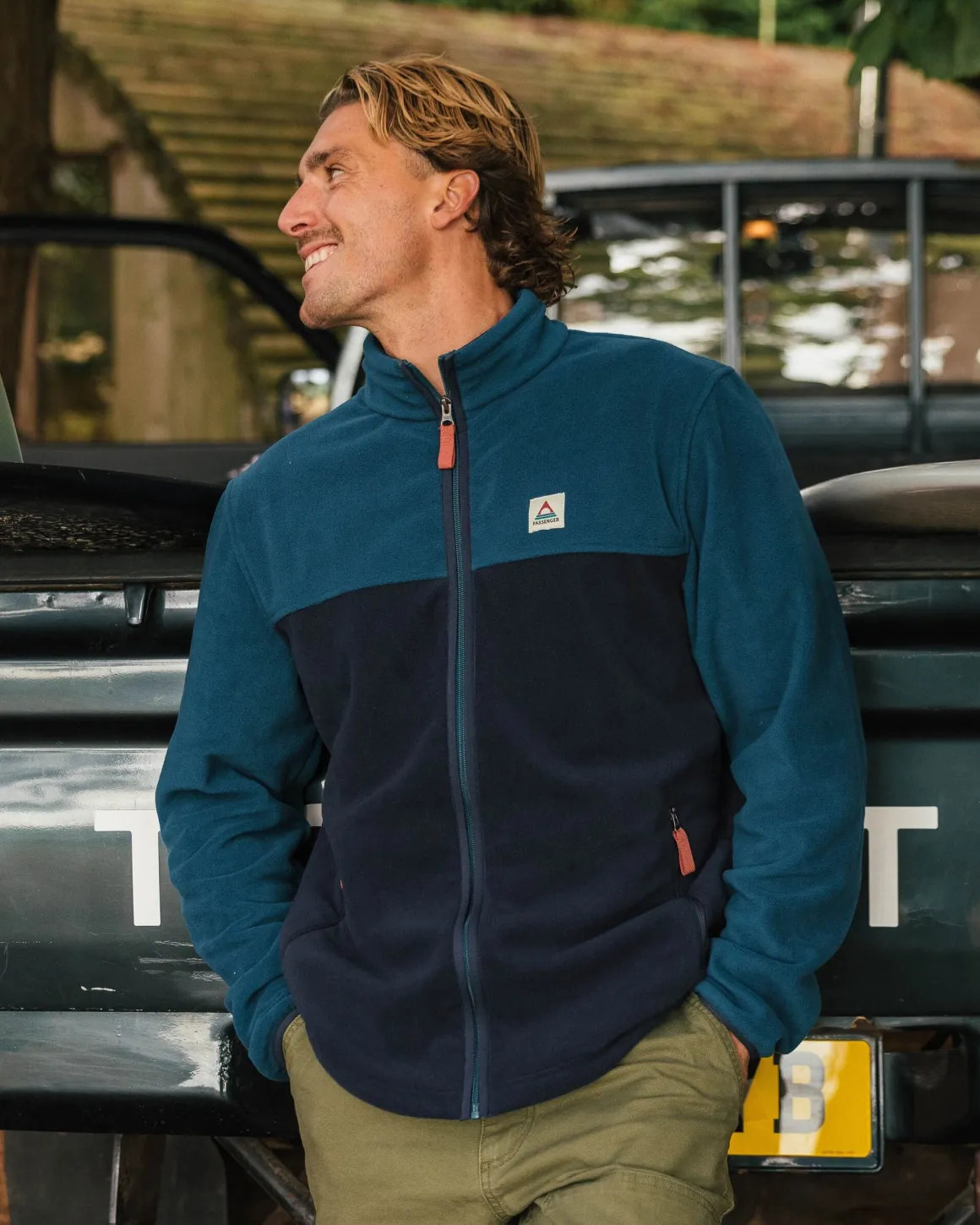 Ridge 2.0 Full Zip Recycled Polar Fleece - Tidal Blue/Rich Navy
