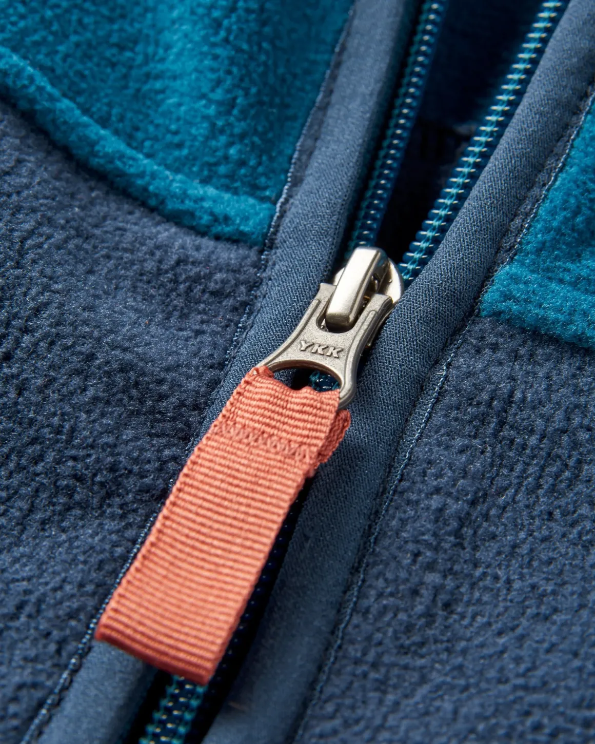 Ridge 2.0 Full Zip Recycled Polar Fleece - Tidal Blue/Rich Navy