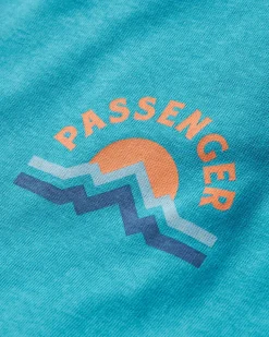 Riser Recycled Cotton Long Sleeve T-Shirt - Atlantic Blue