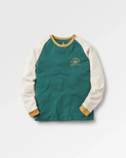 Riser Recycled Cotton Long Sleeve T-Shirt - Mediterranean