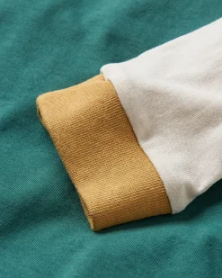 Riser Recycled Cotton Long Sleeve T-Shirt - Mediterranean