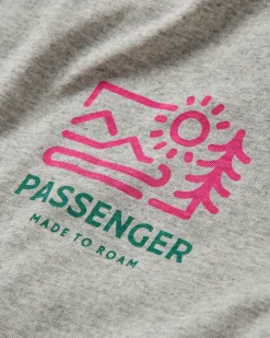 Riser Recycled Cotton Long Sleeve T-Shirt - Mid Gray Marl