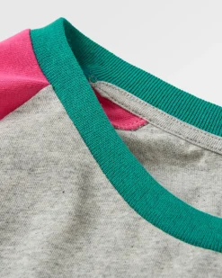 Riser Recycled Cotton Long Sleeve T-Shirt - Mid Gray Marl