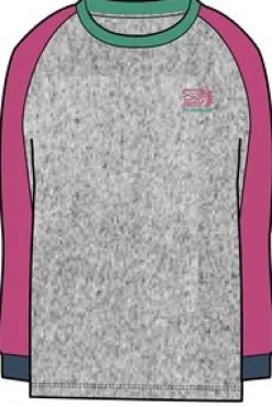 Riser Recycled Cotton Long Sleeve T-Shirt - Mid Gray Marl