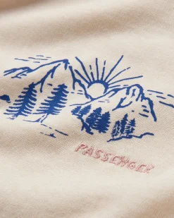 Riser Recycled Cotton Long Sleeve T-Shirt - Birch