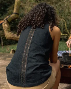 Rivergate Recycled Cotton Long Sleeve Top - Black