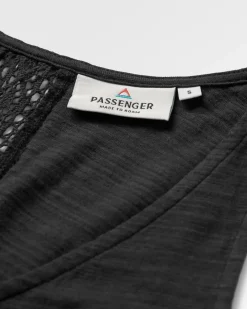 Rivergate Recycled Cotton Long Sleeve Top - Black