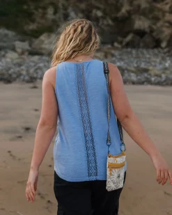 Rivergate Recycled Cotton Top - Cornflower